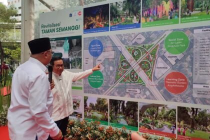 Gubernur DKI Jakarta Pramono Anung memulao revitalisasi Taman Semanggi