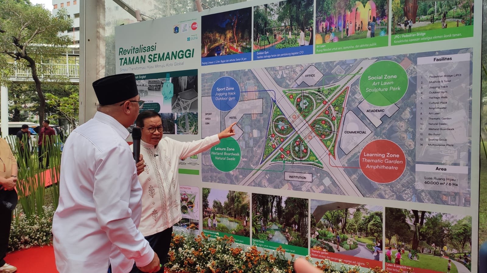 Gubernur DKI Jakarta Pramono Anung memulao revitalisasi Taman Semanggi