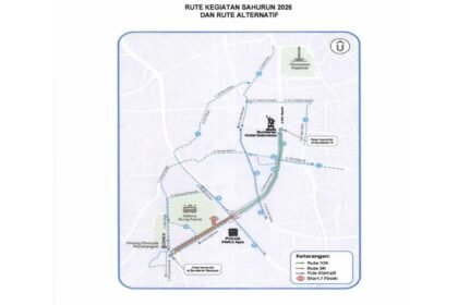 Dinas Perhubungan (Dishun) akan melakukan Rekayasa lalu lintas (lalin) selama pelaksanaan Sahurun 2026, pada 7 Maret 2026 pukul 24.00 WIB sampai dengan 8 Maret 2026