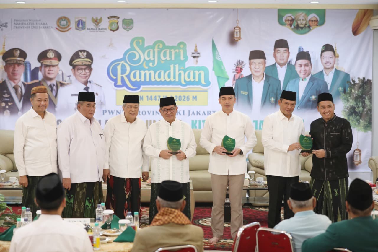 Gubernur DKI Jakarta Pramono Anung menghadiri kegiatan Safari Ramadan 1447 H/2026 M bersama para ulama dan umara se-DKI Jakarta