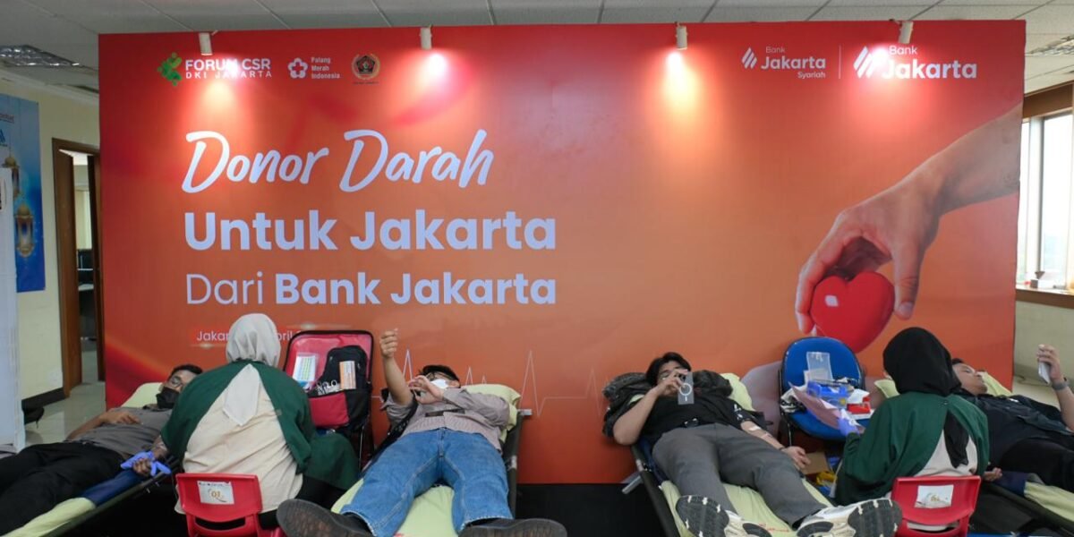 Sebagai rangkaian kegiatan Hari Ulang Tahun ke 65, Bank Jakarta menggelar kegiatan donor darah kolaboratif bersama PWI Jaya, PMI Provinsi DKI Jakarta, dan Forum CSR DKI Jakarta