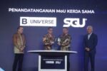 Foto: Swiss German University (SGU) resmi menjalin kolaborasi strategis dengan grup media B-Universe melalui penandatanganan nota kesepahaman (MoU) di Hotel Mulia Senayan, Jakarta, Selasa (28/4/2026). (Istimewa)