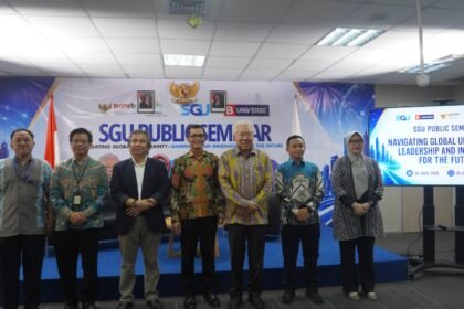Swiss German University (SGU) sukses menggelar Public Seminar 2026 bertajuk “Navigating Global Uncertainty: Leadership and Innovation for the Future” pada Sabtu, 20 Juni 2026. (Istimewa)
