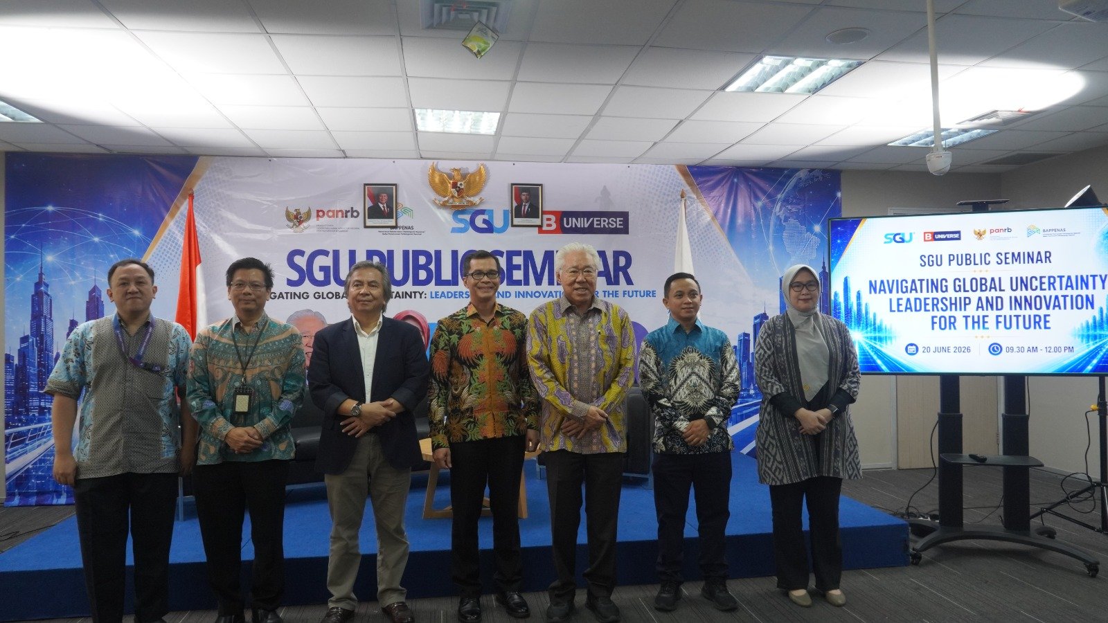 Swiss German University (SGU) sukses menggelar Public Seminar 2026 bertajuk “Navigating Global Uncertainty: Leadership and Innovation for the Future” pada Sabtu, 20 Juni 2026. (Istimewa)