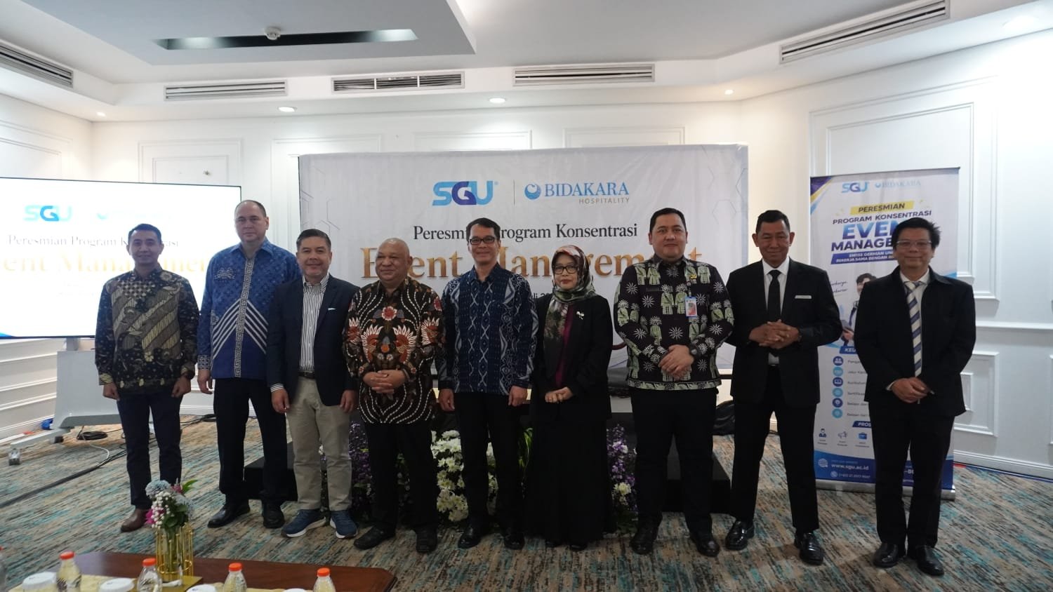 Foto: Swiss German University (SGU) resmi meluncurkan Program Konsentrasi Event Management melalui kolaborasi strategis dengan Bidakara Hospitality, Selasa (21/7). (Istimewa)