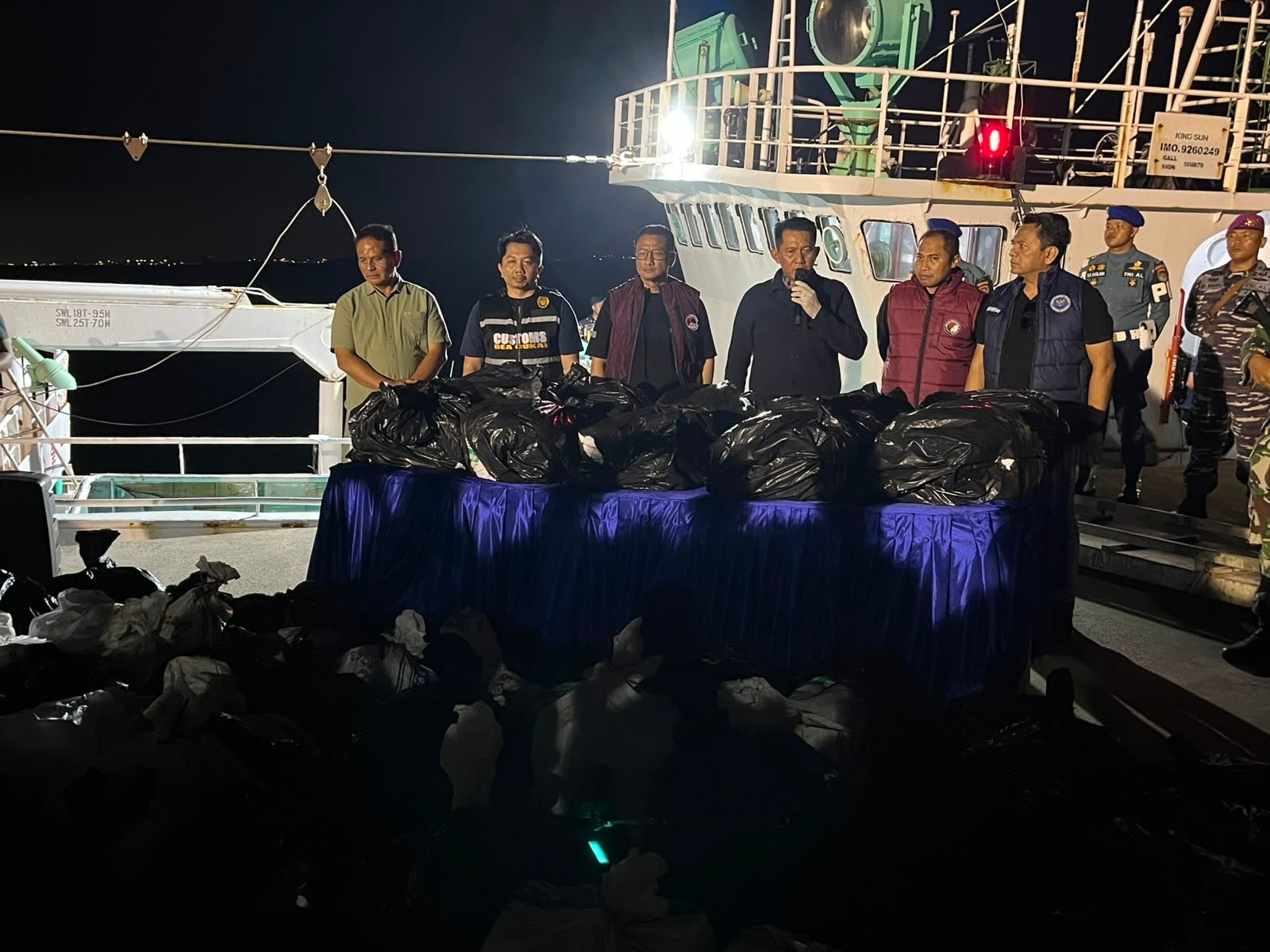 Tim gabungan TNI dan Polri gagalkan penyelundpan Ketamin HCL sebanyak 1,3 Ton