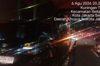 Foto: Suku Dinas Perhubungan (Sudinhub) Jakarta Selatan meningkatkan pengawasan dan pengendalian lalu lintas di kawasan Jalan H.R. Rasuna Said, Setiabudi, Jakarta Selatan, Kamis (6/8/2026). (Dok Sudinhub Jakarta Selatan)