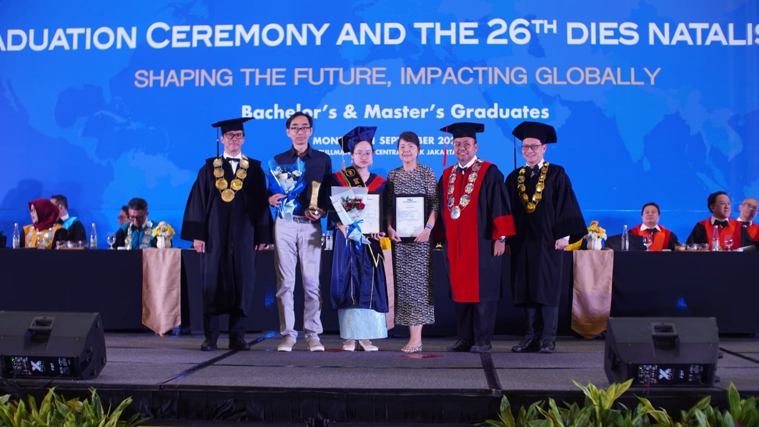 Foto: Ratusan wisudawan program sarjana dan magister Swiss German University (SGU) resmi diwisuda dalam seremoni Graduation Ceremony 2026 di Pullman Central Park Hotel, Jakarta, Senin, 21 September 2026. (Istimewa)