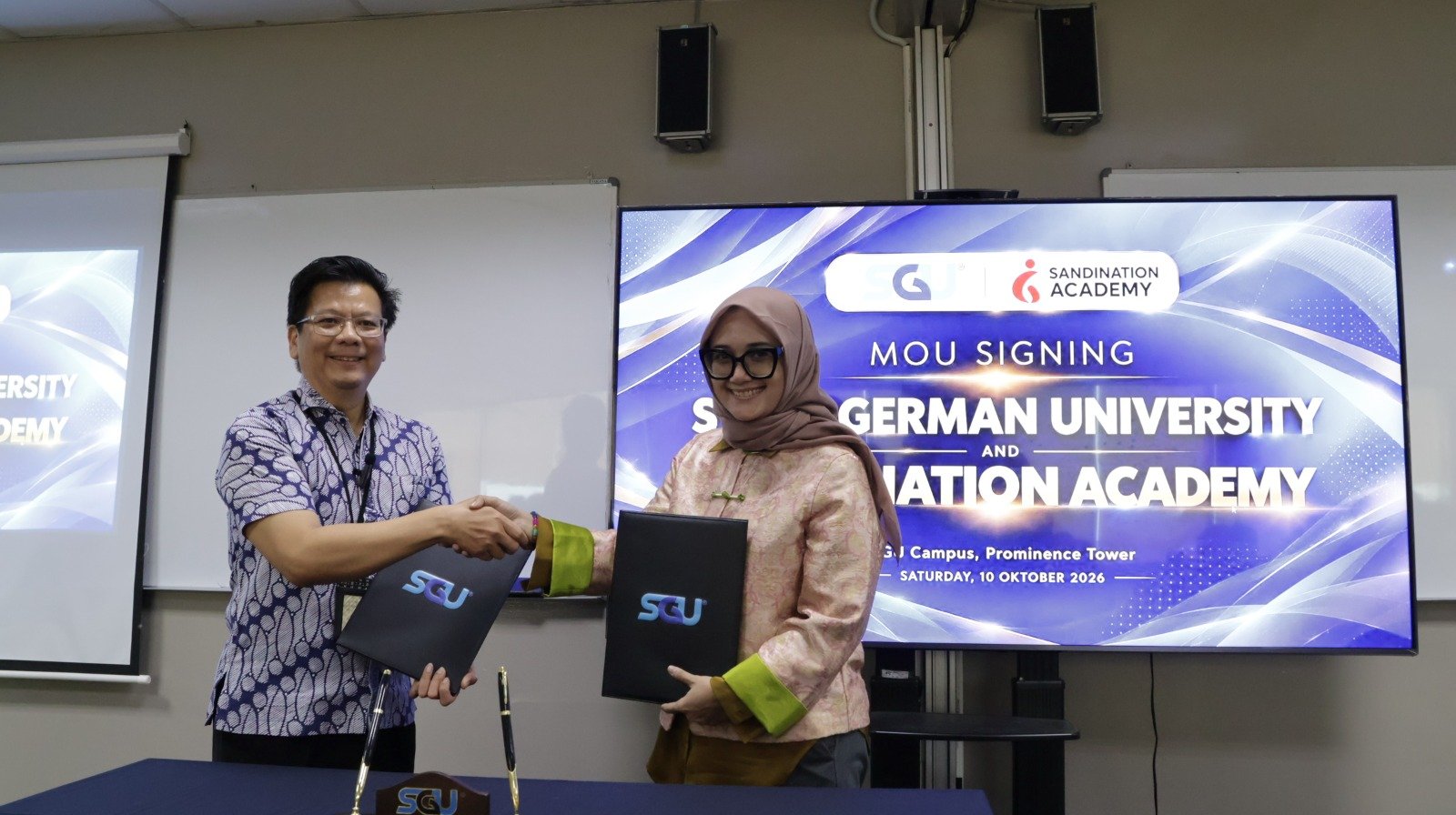 Foto: Swiss German University (SGU) bekerja sama dengan Sandiaga Nation menggelar Sandiaga Nation Master Class Program di Kampus SGU, Alam Sutera, pada Sabtu (10/10/2026). (Istimewa)