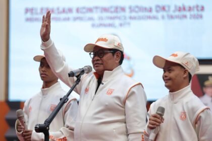 Gubernur Pramono Anung melepas kontingen SOIna DKI Jakarta yang terdiri atas 120 atlet, 57 pelatih, dan 43 ofisial untuk berlaga di PESONAS II 2026 di Kupang.